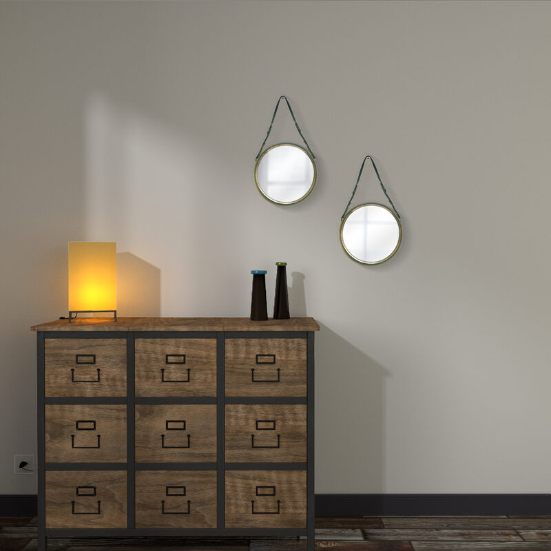 Miroir barbier TOBY 28,5 x 28,5 cm