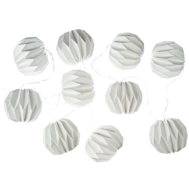 Guirlande lumineuse ORIGAMI coloris blanc