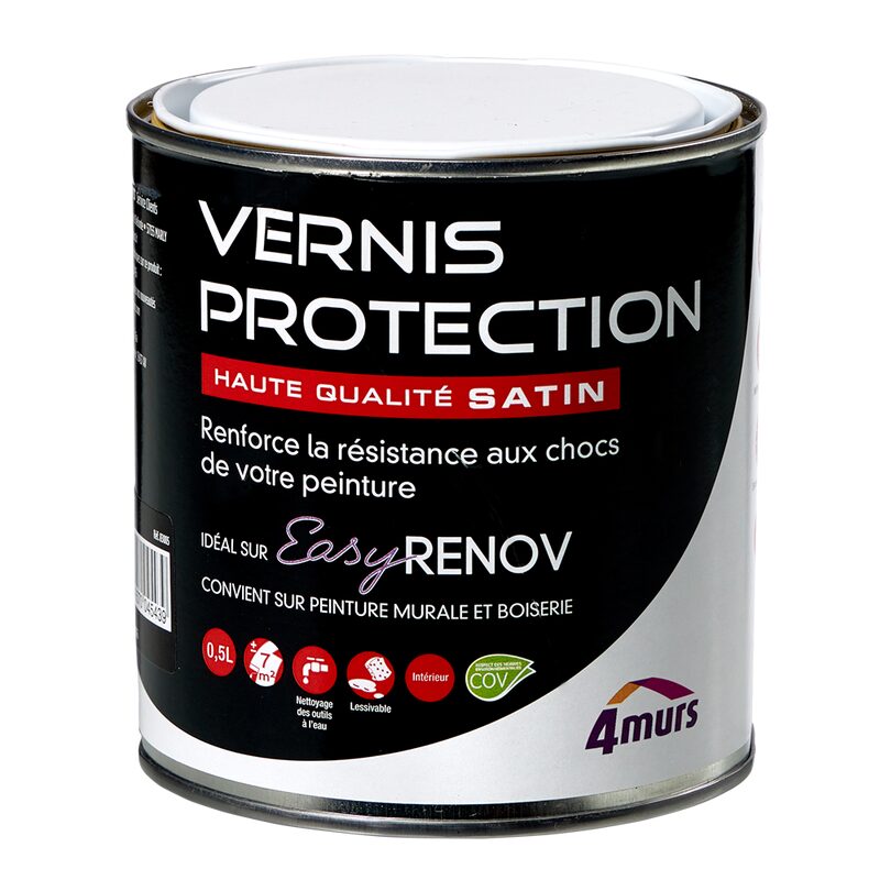 Peinture VERNIS PROTECTION Acrylique incolore Satiné 0,5 L
