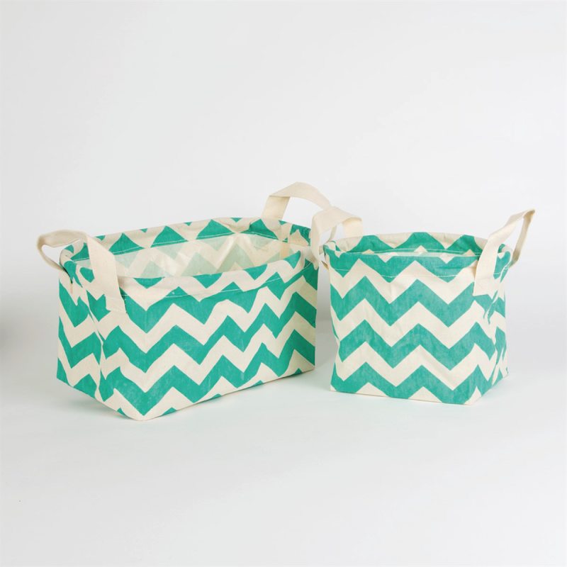 Corbeille ZIGGY coloris vert