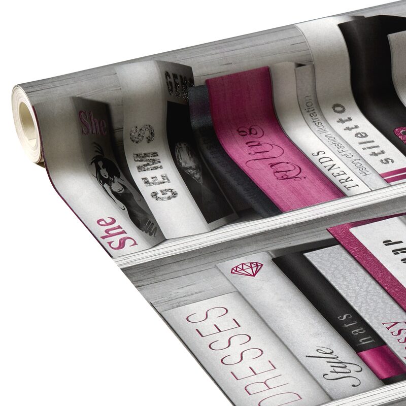 Papier peint GLAM AND GLITTER coloris gris perle