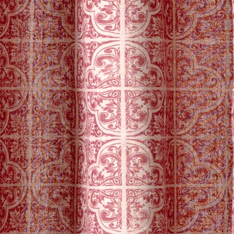Rideau ORIANE coloris rouge 140 x 240 cm