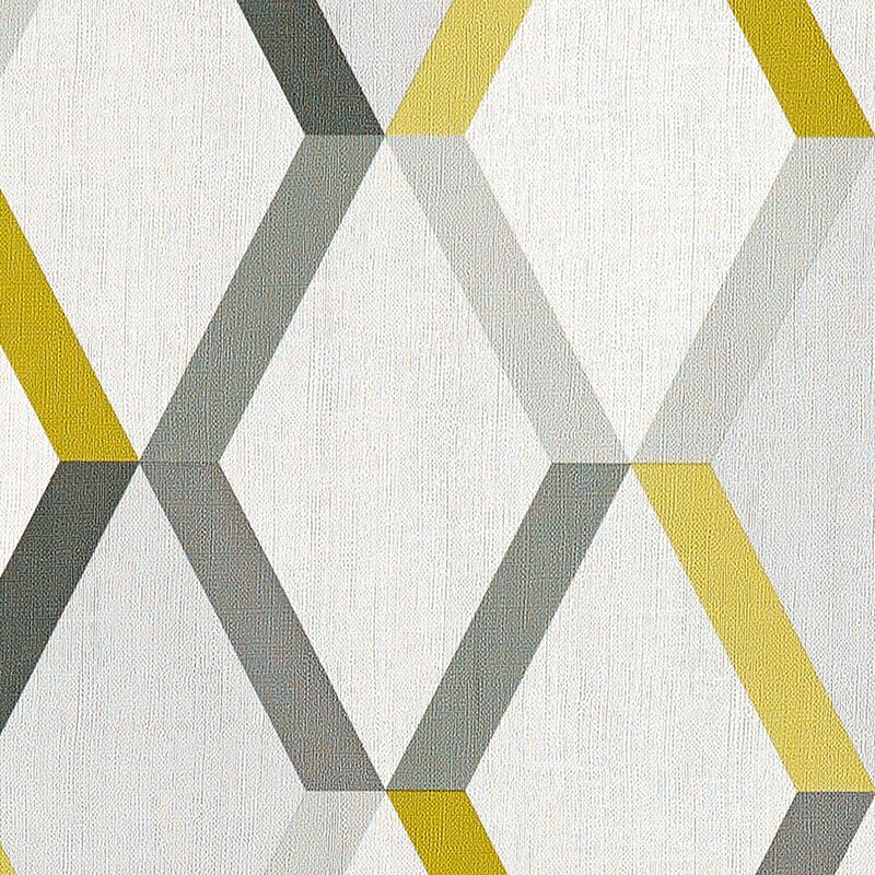 Papier peint intissé BJÖRN coloris jaune moutarde