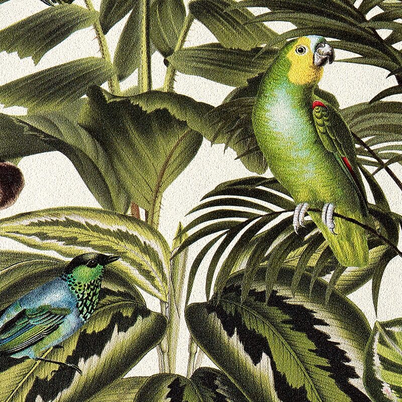 Papier peint intissé EXOTIC MOOD coloris vert mousse
