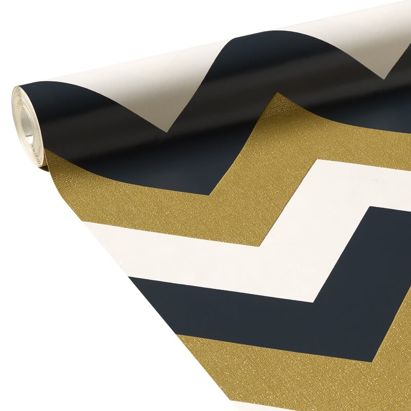 Papier peint intissé GLITTERATI CHEVRON coloris or