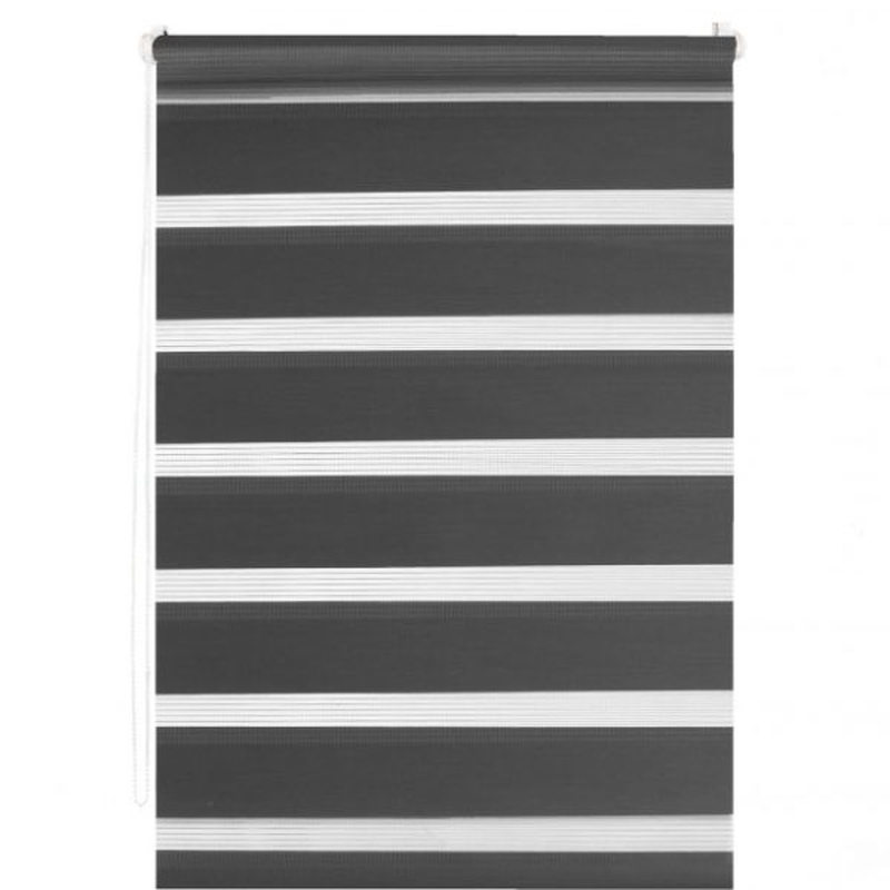 Store jour/nuit EASY ROLL JALOUSY coloris gris moyen 42 x 190 cm