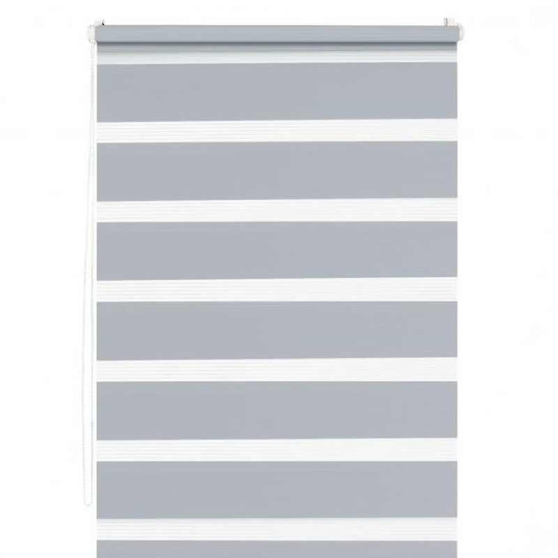 Store jour/nuit EASY ROLL JALOUSY coloris Gris clair 42 x 190 cm