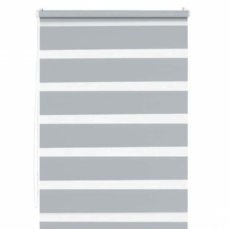 Store jour/nuit EASY ROLL JALOUSY coloris Gris clair 52 x 190 cm