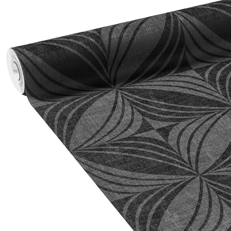 Papier peint intissé MAXENCE coloris noir