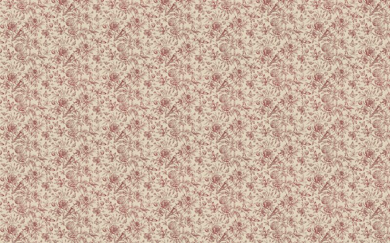 Papier peint intissé FLORENTINE GARDEN coloris lin