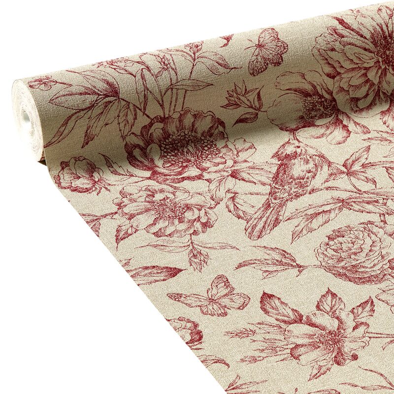 Papier peint intissé FLORENTINE GARDEN coloris lin