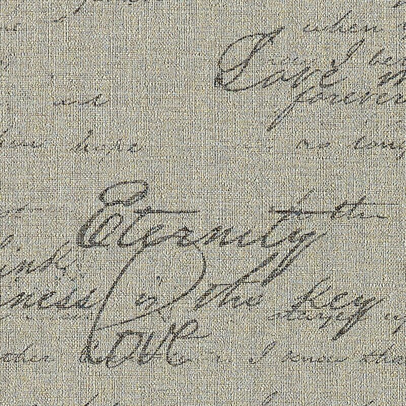Papier peint intissé FLORENTINE MANUSCRIT coloris ficelle