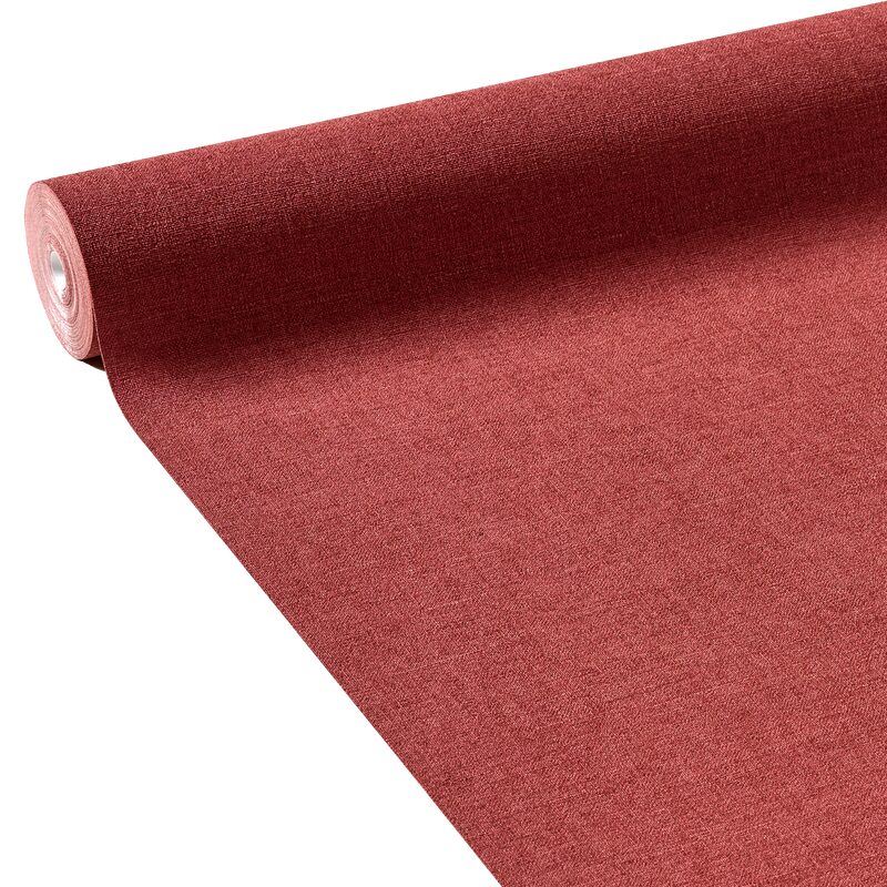 Papier peint intissé FLORENTINE coloris rouge vermillon