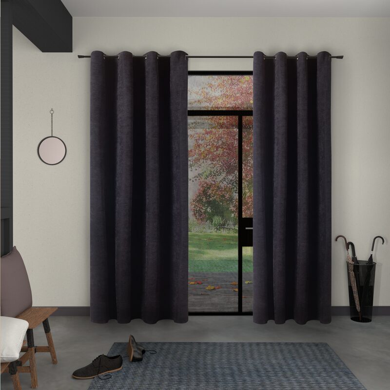 Rideau thermique ALASKA coloris noir 140 x 260 cm
