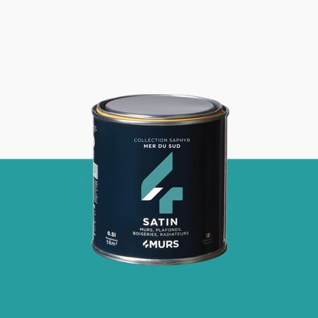 Saphyr Peinture Finition Peinture mer du Sud Satiné 0,5 L