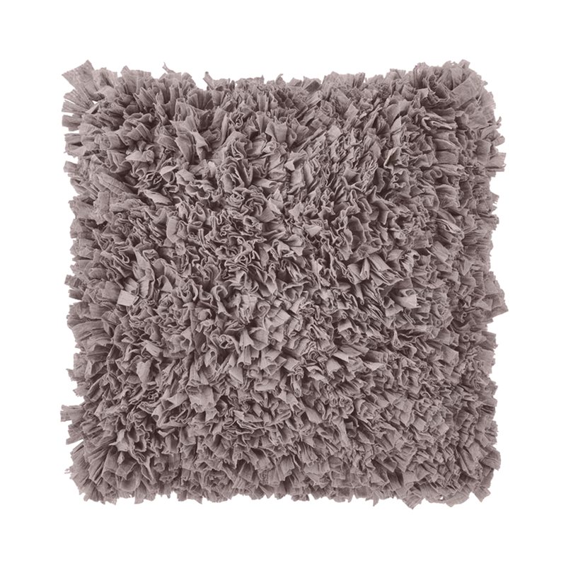 Coussin ROMANO coloris vieux mauve 45 x 45 cm
