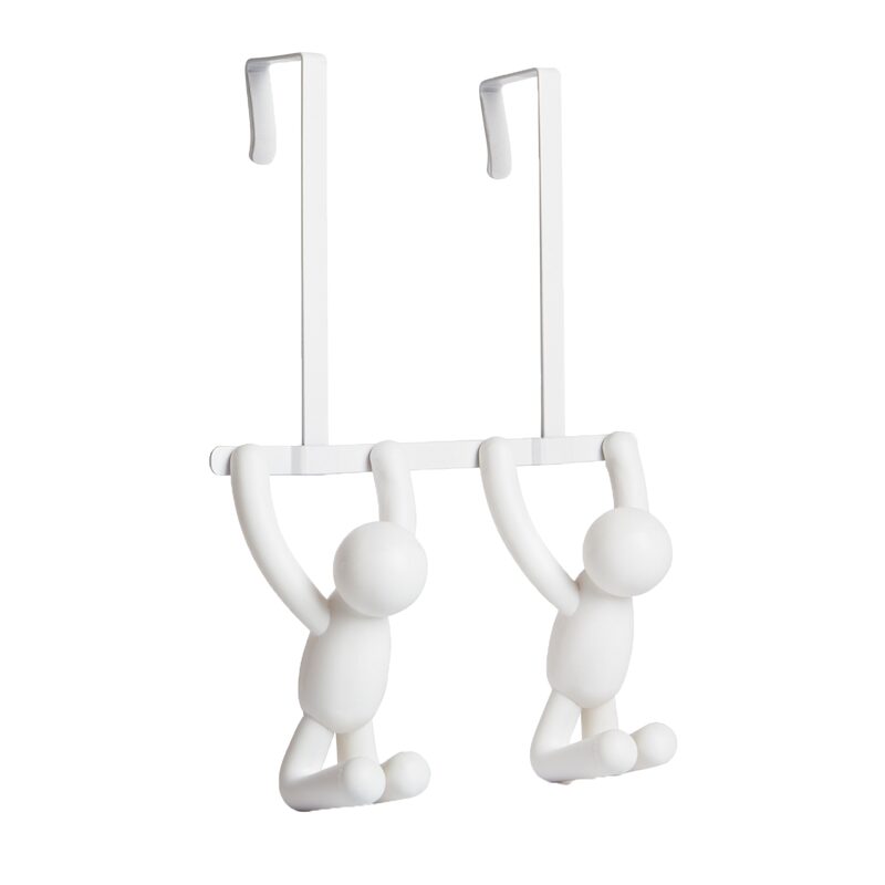 Patère BUDDY DOUBLE coloris blanc