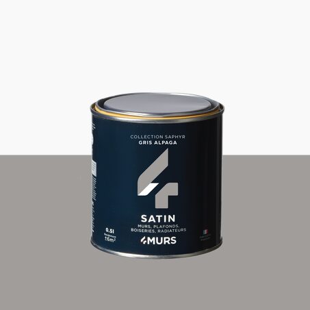 Saphyr Peinture Finition Peinture gris alpaga Satiné 0,5 L