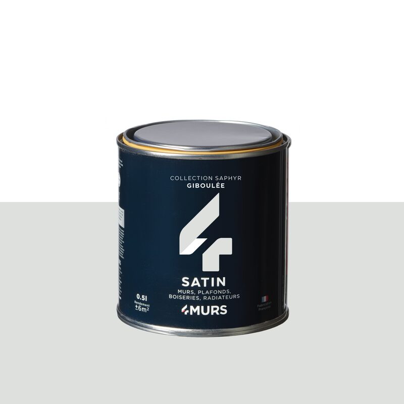 Peinture Finition SAPHYR Alkyde giboulée Satiné 0,5 L