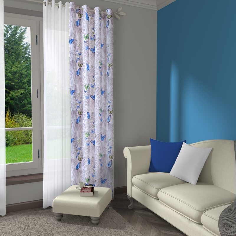 Rideau MELODY coloris blanc 140 x 260 cm