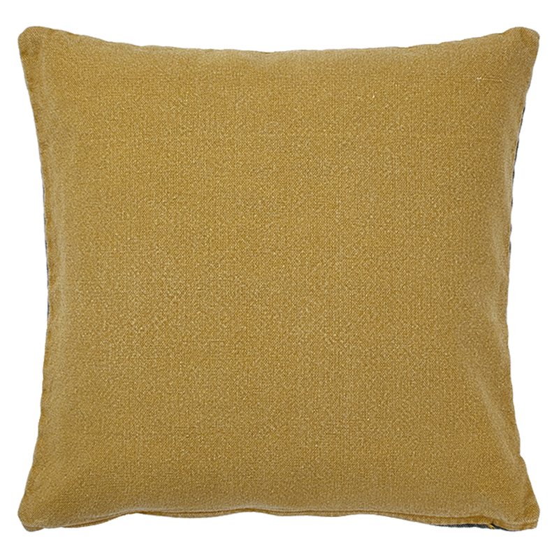 Coussin BLAKER coloris jaune moutarde 50 x 50 cm