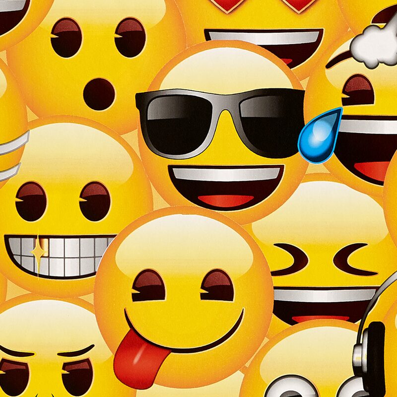 Papier peint EMOTICONE coloris jaune soleil