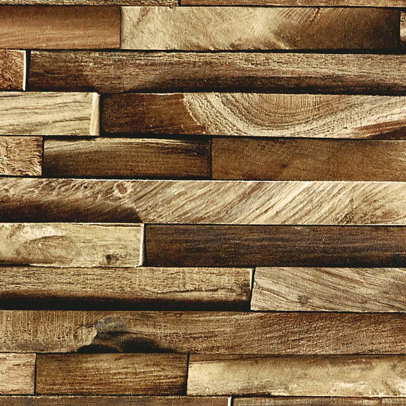 Papier peint intissé PAREMENT BOIS BY KOZIEL coloris chêne naturel
