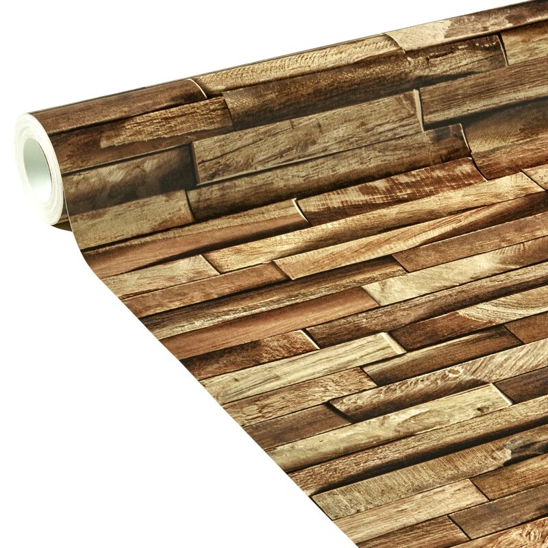 Papier peint intissé PAREMENT BOIS BY KOZIEL coloris chêne naturel