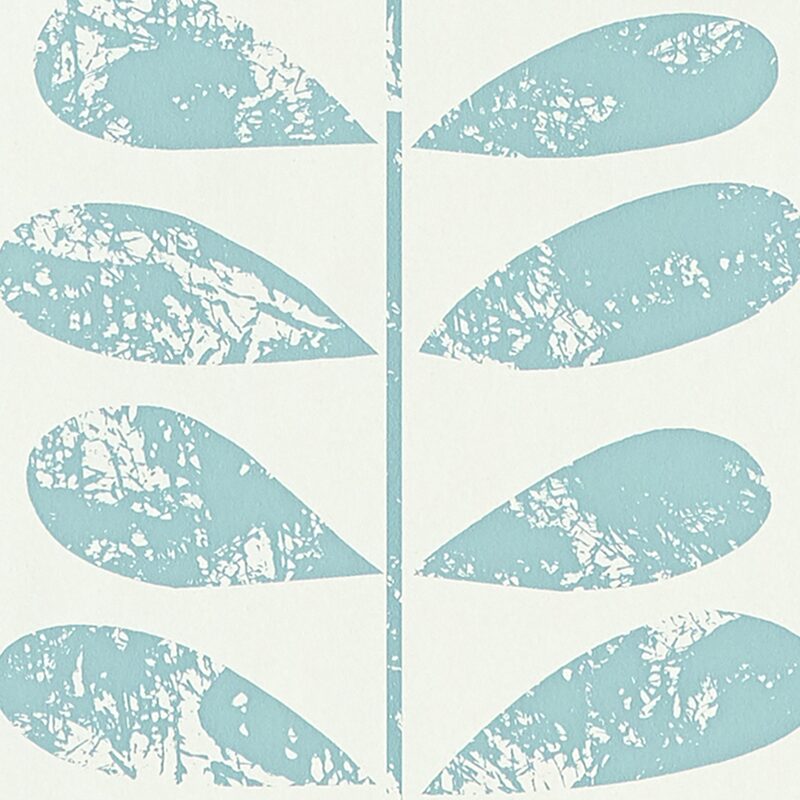 Papier peint MALENA coloris bleu vintage