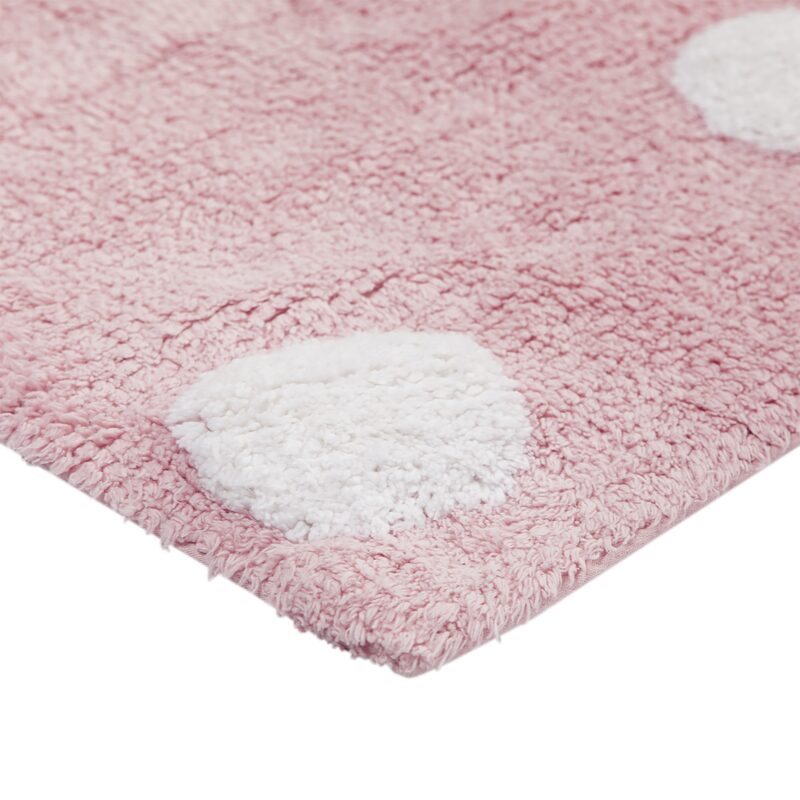 Tapis TOPOS coloris rose 120 x 160 cm