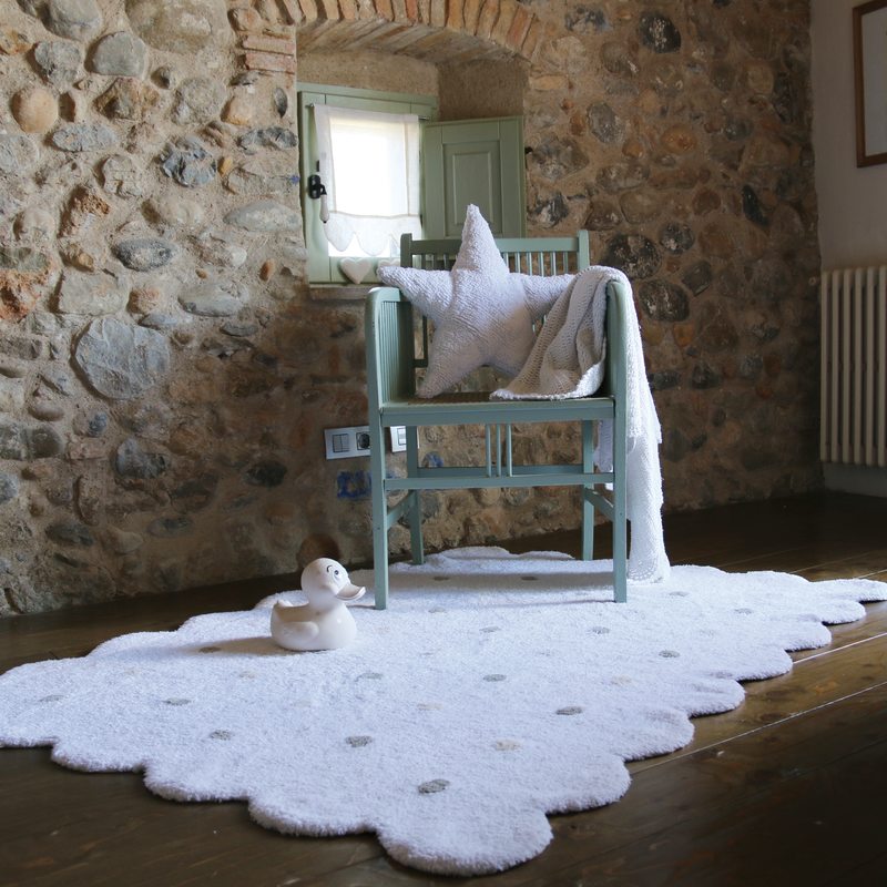 Tapis GALLETA coloris blanc 120 x 160 cm