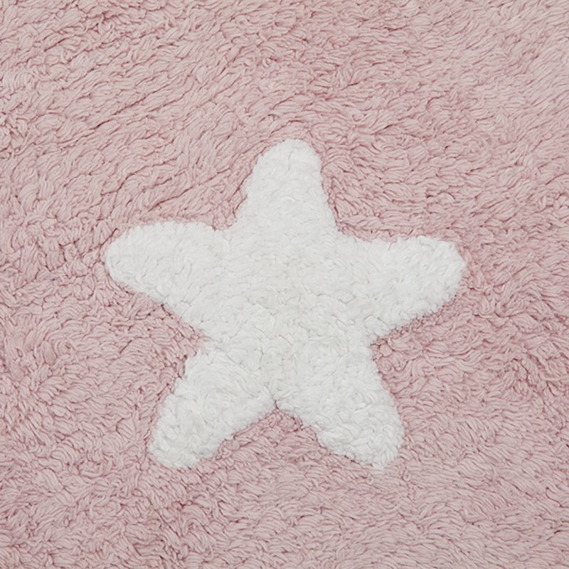 Tapis STARS coloris rose 120 x 160 cm