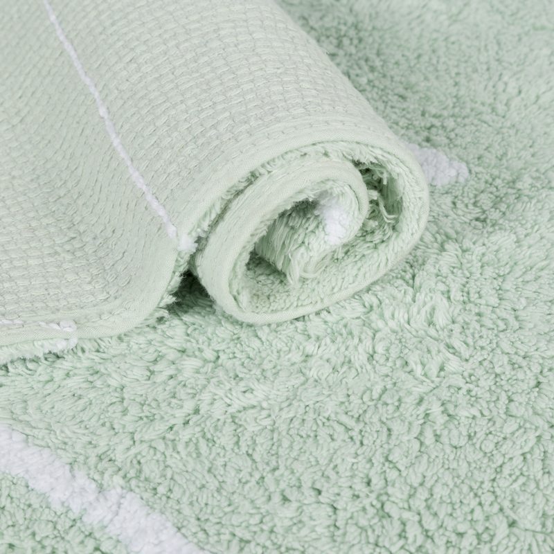 Tapis HIPPY coloris vert menthe 120 x 160 cm