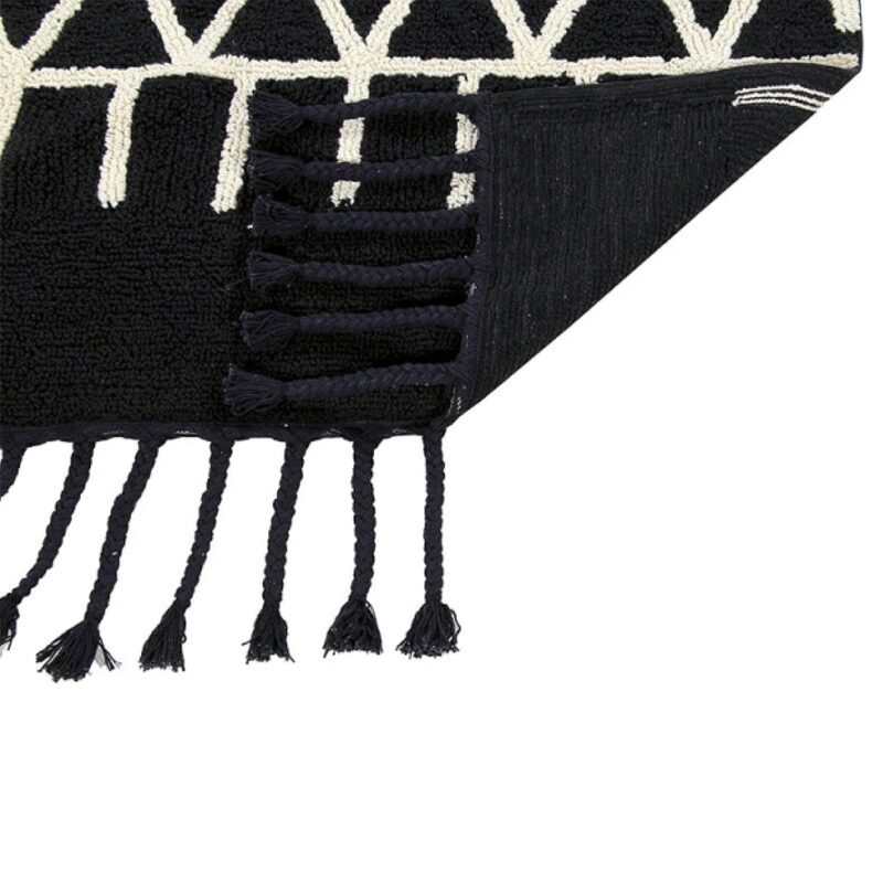 Tapis BERBERE coloris noir 140 x 200 cm