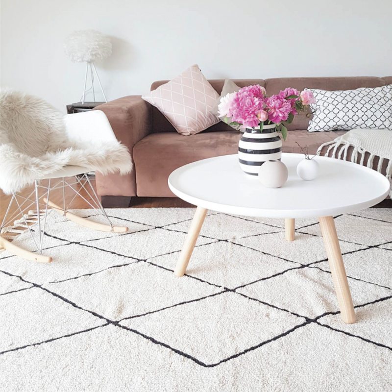 Tapis BERBERE coloris beige 140 x 200 cm
