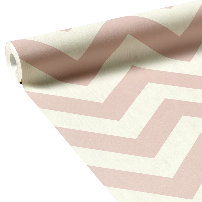 Papier peint intissé INGEBORG coloris rose poudré