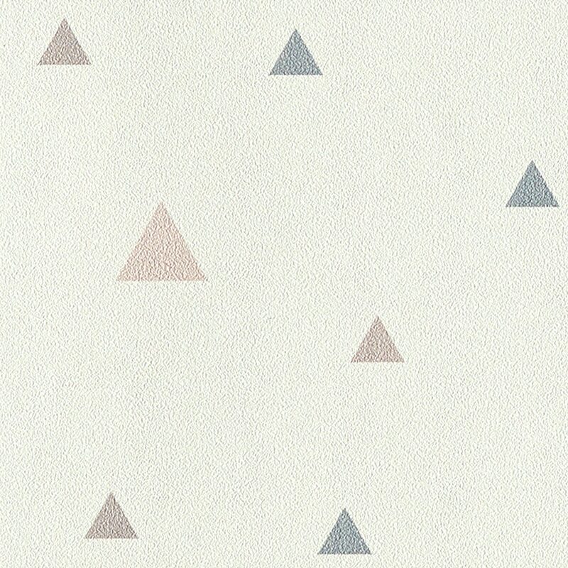 Papier peint intissé TRIANGOLO coloris blanc