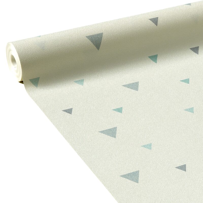 Papier peint intissé TRIANGOLO coloris blanc