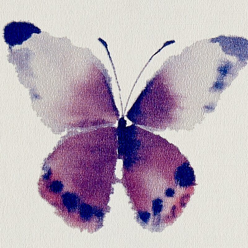 Papier peint PARADIS DES PAPILLONS coloris rose aquarelle