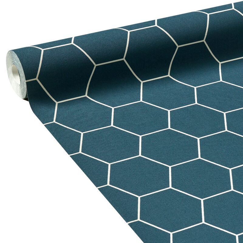 Papier peint intissé HONINGRAAD coloris bleu pétrole