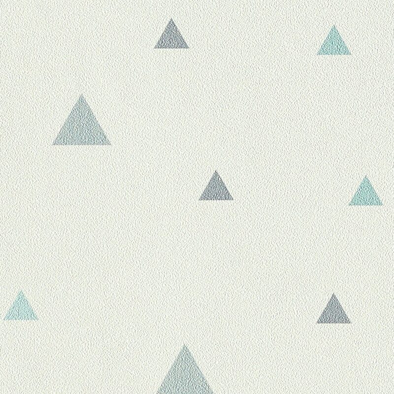 Papier peint intissé TRIANGOLO coloris blanc