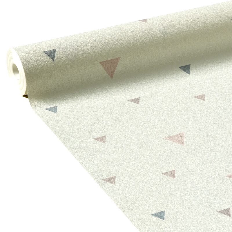 Papier peint intissé TRIANGOLO coloris blanc