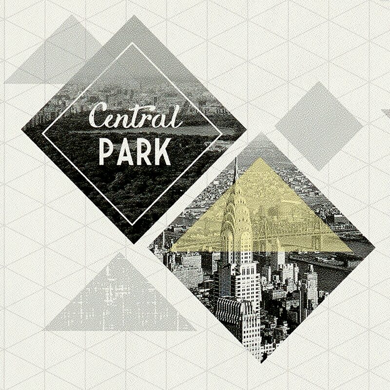Papier peint intissé MY NEW YORK coloris blanc