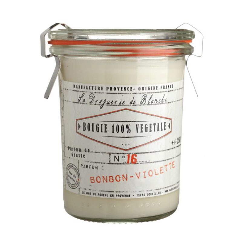 Bougie parfumée DROGUERIE DE BLANCHE bonbon violette