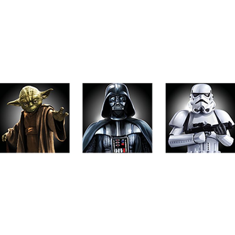 Toile imprimée STAR WARS TRIO 90 x 30 cm