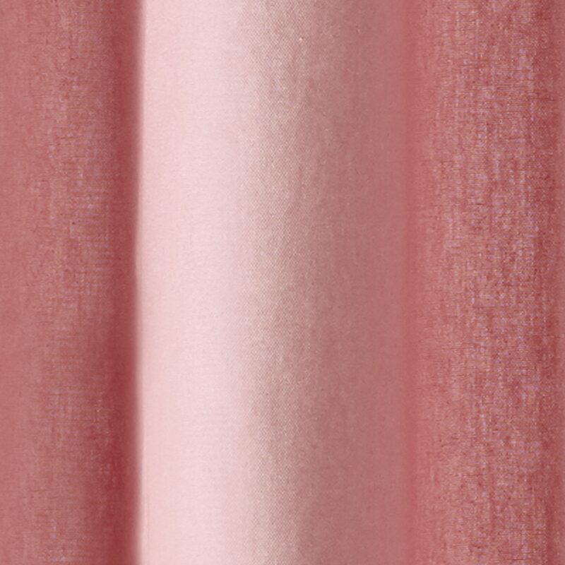 Rideau COTOON coloris rose tendre 140 x 240 cm
