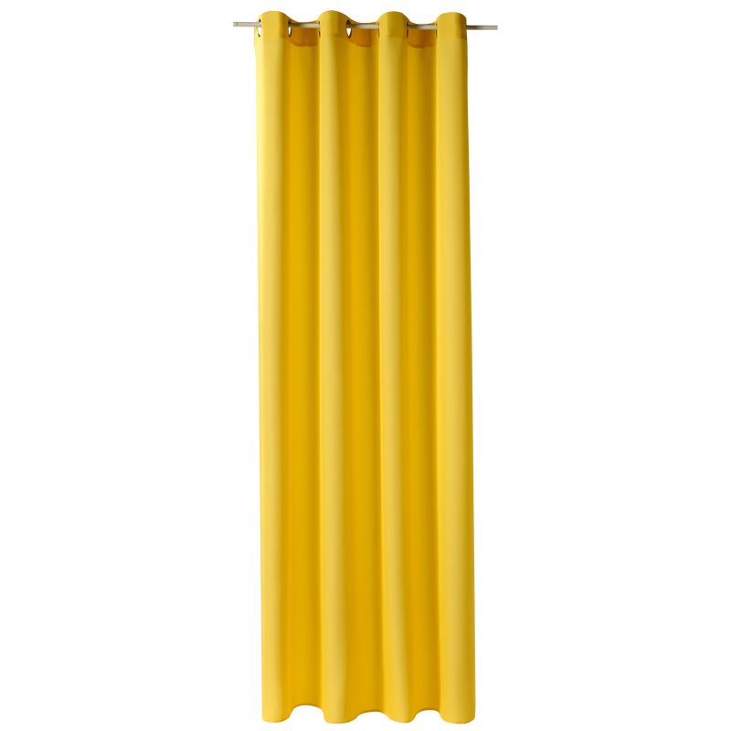 Rideau ESSENTIAL coloris jaune citron 140 x 240 cm