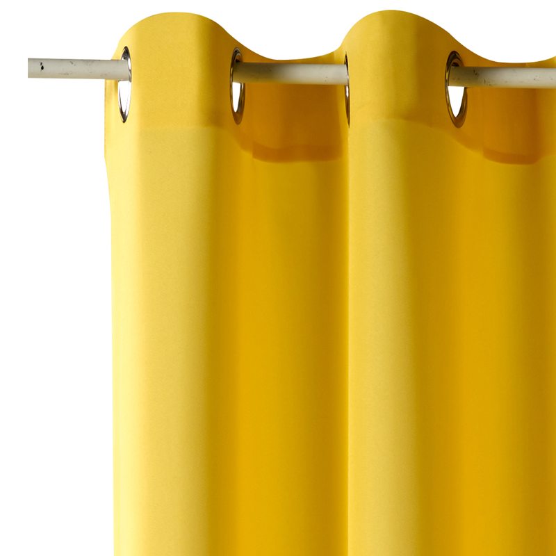 Rideau ESSENTIAL coloris jaune citron 140 x 240 cm