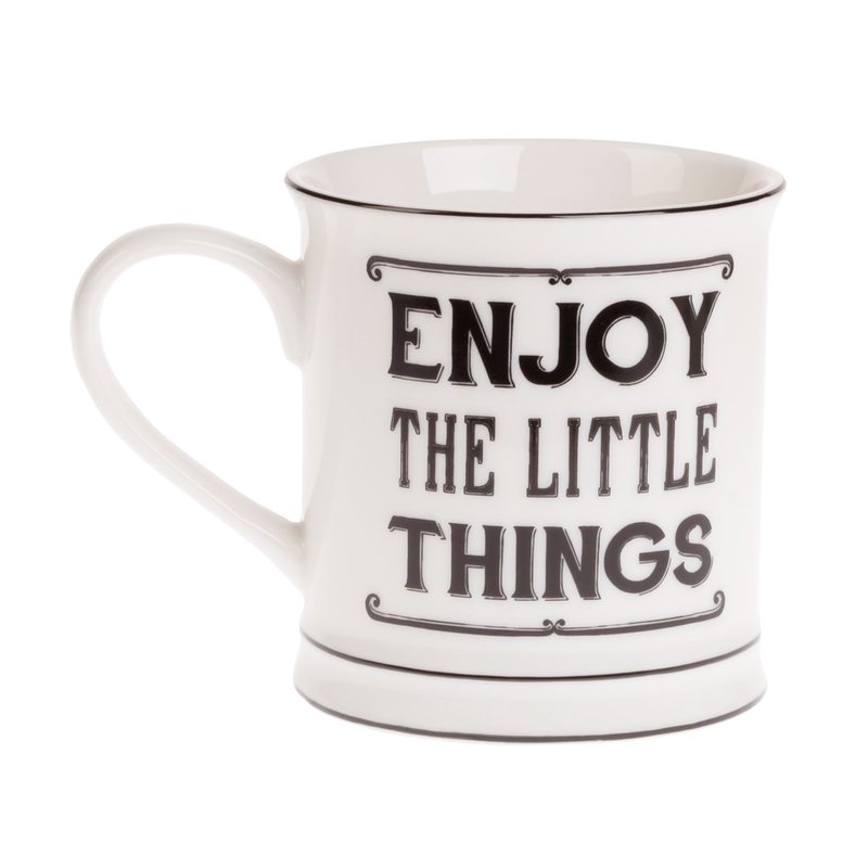 Mug ENJOY THE LITTLE THINGS coloris blanc