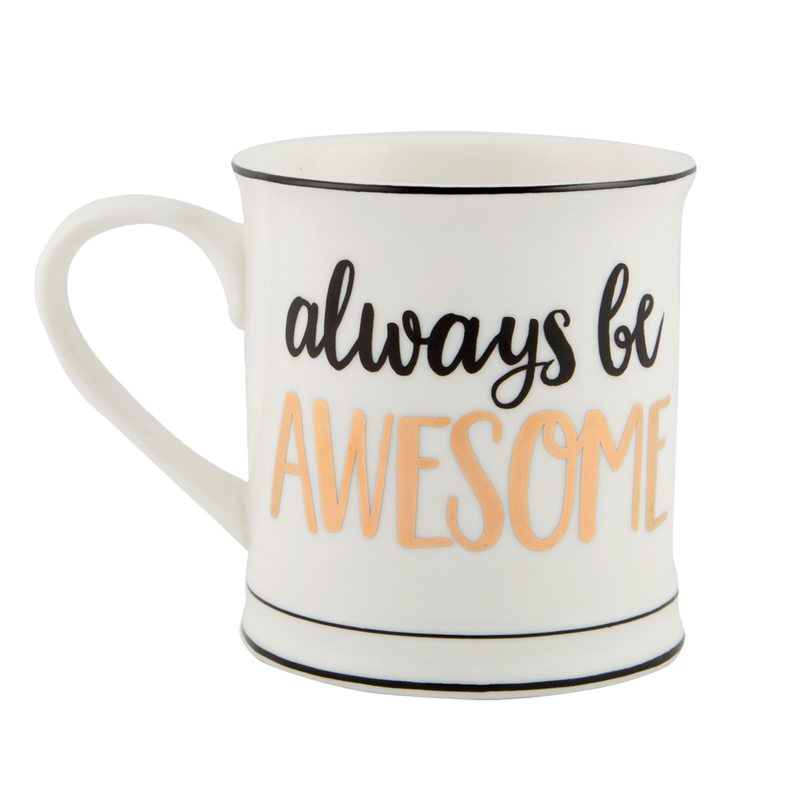 Mug ALWAYS BE AWESOME coloris blanc